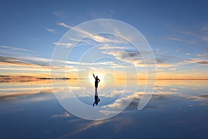 The world`s largest salt flat, Salar de Uyuni