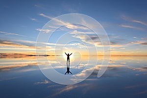 The world`s largest salt flat, Salar de Uyuni