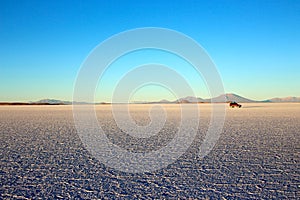 The world`s largest salt flat, Salar de Uyuni