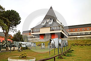 The World`s Southernmost Government Building in the City of Ushuaia, Tierra del Fuego Province, Patagonia, Argentina photo