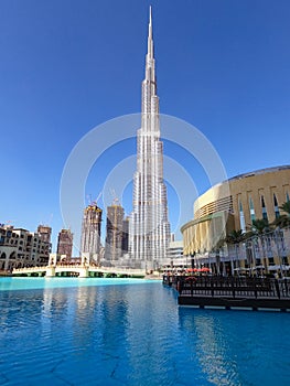 World`s tallest building Burj Khalifa in Dubai UAE