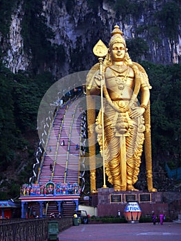 The world's tallest statue of Murugan, located outside Batu Caves