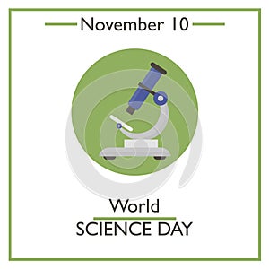 World Science Day. November 10