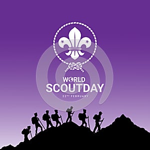 World Scout Day illustration banner