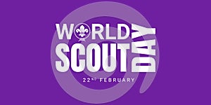 World Scout Day illustration banner