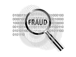 World Security Concept Focus Fraud