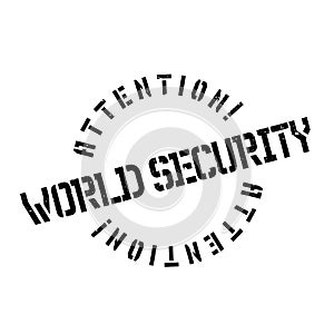 World Security rubber stamp