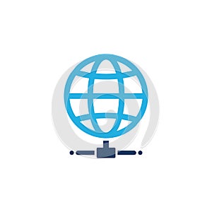 World Server Logo Icon Design