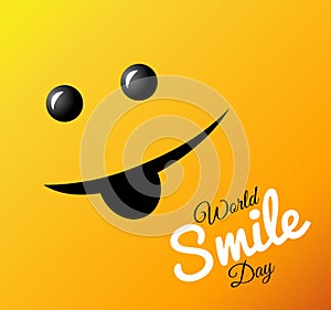 World Smile Day. bright vector greeting card
