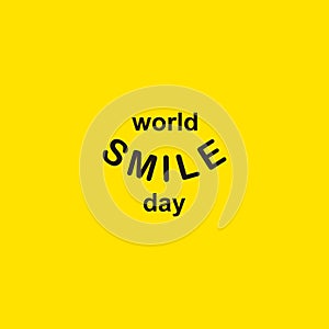 World Smile Day Vector Template Design Illustration