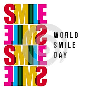 World Smile Day Vector Template Design Illustration