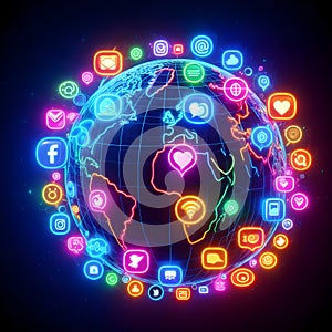 World of social media application around the world
