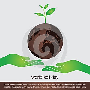 World soil day concept banner