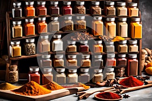 world of spices, an aromatic ensemble