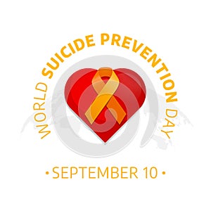 World suicide prevention day design template good for celebration.