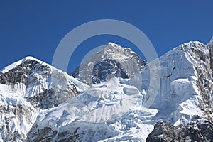 World Tallest Mount Everest is Beautiful snow Mountain in Nepal