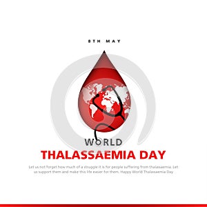 world Thalassemia day theme Vector illustration