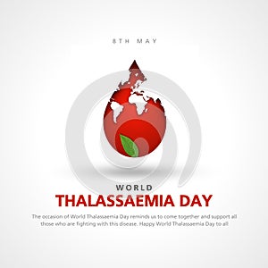 world Thalassemia day theme Vector illustration