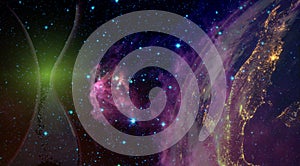 World And Time. Astrology Universe Concept. Time and Space. Abstract Environmental Backgrounds. Time Stream. Space Time And