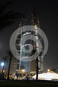 World trade center - Bahrain - Night scene