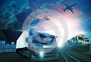 World trading with industries truck,trains,ship and air cargo fr