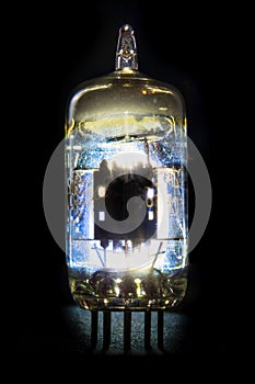 Vintage Retro 12AX7 Vacuum Tube used in TVs, Radios and Amplifiers - Electronics Parts photo
