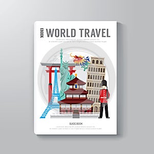 World Travel Business Book Template Design.