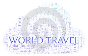 World Travel word cloud.