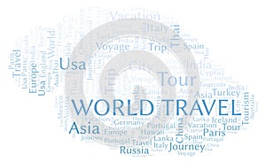 World Travel word cloud.