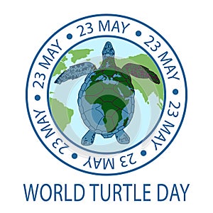 World Turtle Day concept