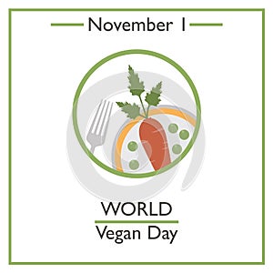 World Vegan Day. November 1