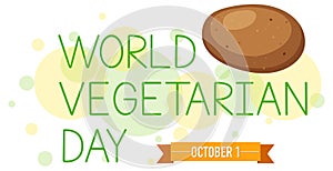 World Vegetable Day poster with a potato