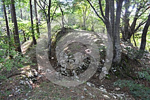 World War 1 trenches in northern Italy.