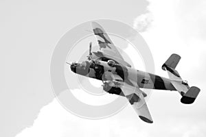 World war 2 bomber at airshow