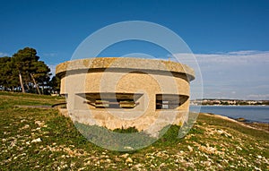 World War 2 Bunker in Medulin, Croatia