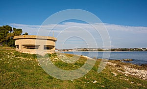 World War 2 Bunker in Medulin, Croatia