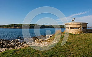 World War 2 Bunker in Medulin, Croatia