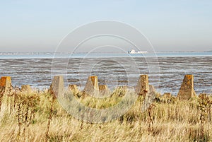 World War 2 Tanks Trap Invasion Defences Isle of Grain Rochester Kent England UK