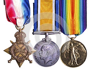 World War I medal group known as Pip Squeak and Wilfred