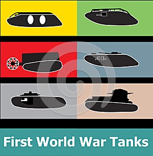 World war I military tank icon