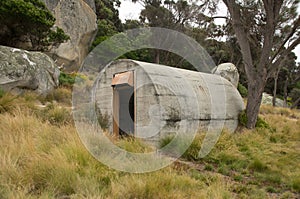 World War II bunker, Flinders Island, Tasmania, Australia