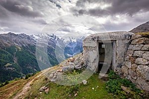 World War II Bunker in Val Venosta Alto Adige, Italy