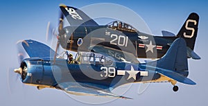 World War II fighter planes photo