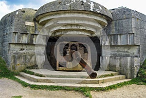 World War II German artillery battery in Longues-sur-Mer