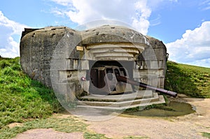 World War II Gun Battery, Normandy, France