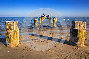 World war II torpedo platform at Baltic Sea