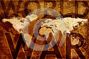 World war map photo