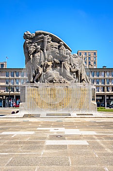 World war memorial in Le Havre, France