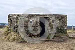 World War Two Pillbox at Horsey Gap in Norfolk, UK