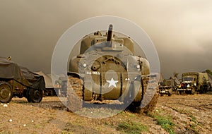World war two sherman tank